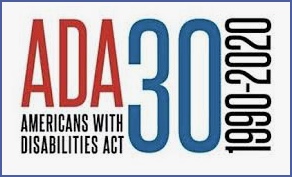 《1990-2020年美国残疾人法案》标志